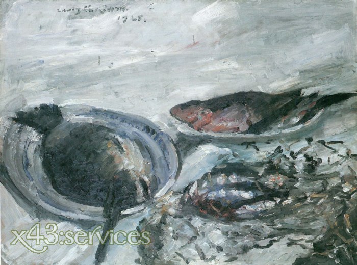 Lovis Corinth - Fischstillleben